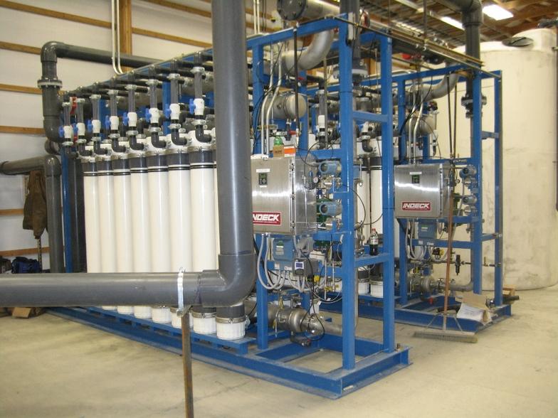 Ultrafiltration plant for metals removal